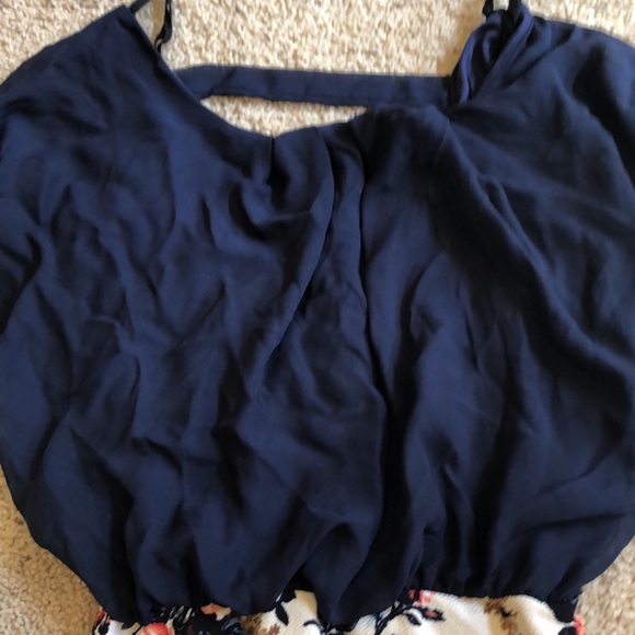 Dresses. Black and blue floral.  Size small - Picture 2 of 7